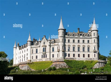 Dunrobin Castle At Golspie Highland Scotland Castle Is Seat Of The