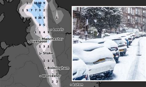 Uk Heavy Snow Forecast 15cm Of Deep Snow To Fall As 10c Arctic Freeze Hits New Charts