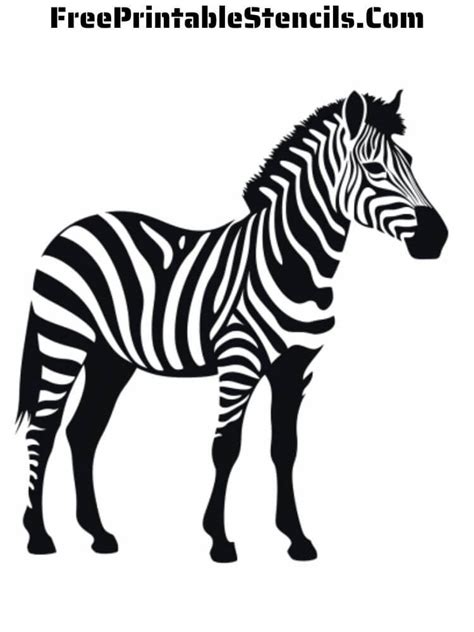 Free Printable Zebra Stencils Free Printable Stencils