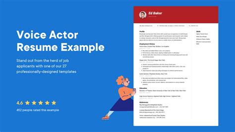 Voice Actor Resume Examples And Writing Tips 2024 ·