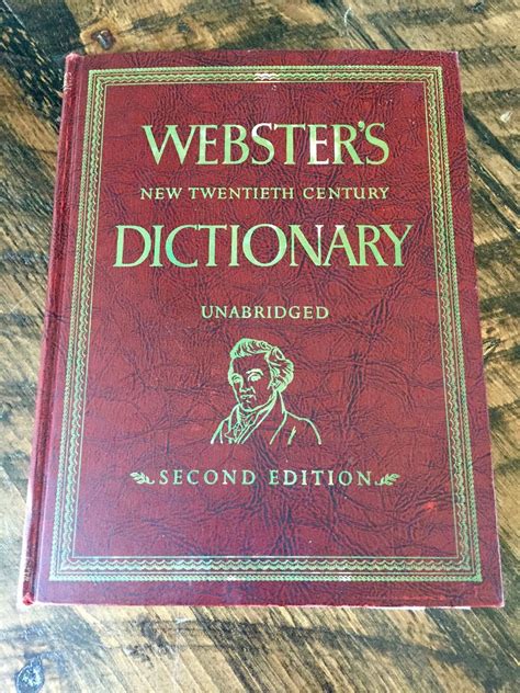 1956 Websters Twentieth Century Dictionary Second Etsy Canada The