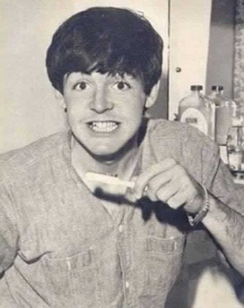 Paul Mccartney The Only Human Who Looks Adorable Brushing Their Teeth