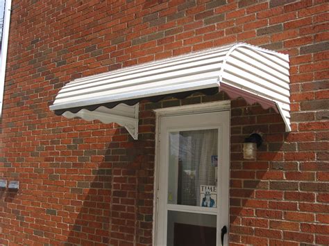 Step Down Door Canopy For Year Around Protection Aluminum Window