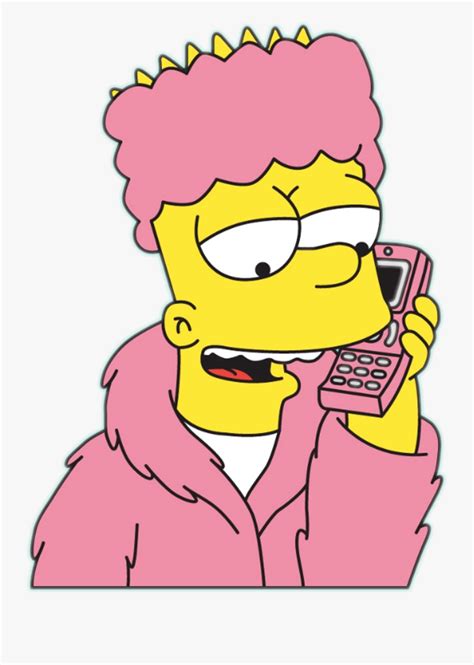 Want to discover art related to bartsimpson? supreme wallpaper: Cartoon Supreme Lit Bart Simpson Wallpaper