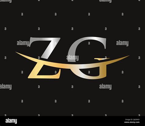 Initial Monogram Letter Zg Logo Design Vector Zg Logo Design Template