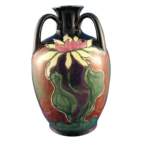 Old Moravian Austria Art Nouveau Handled Vase C1899 1918 Art