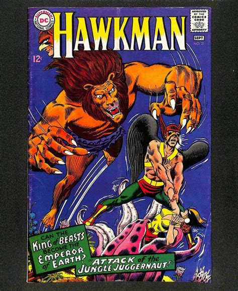 Hawkman 21 Comic Books Silver Age Dc Comics Hawkman Superhero