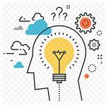 Icon Innovation Thinking Bulb Inovation Vector Solution