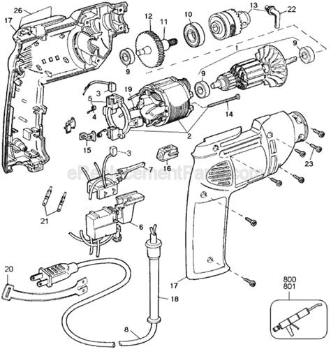 Ground the point at which wiring attaches to the body, thereby providing a return path for an electrical circuit; DeWALT DW101 Parts List and Diagram - Type 1 ...