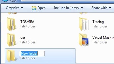 Windows 7 Creates New Folders With A Hotkey