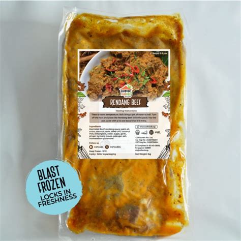 Beef Rendang Blast Frozen Cs Foods