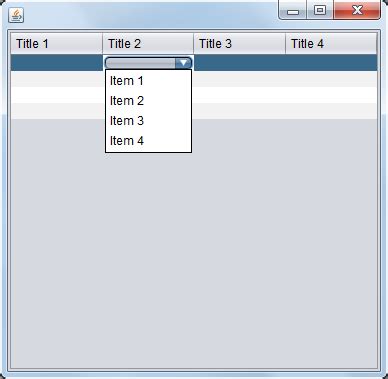 Java How To Add Jcombobox To Jtable Column In Netbeans Share Best