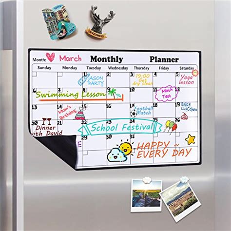 Buy Magnetic Dry Erase Calendar For Refrigerator2018 2019 Monthly