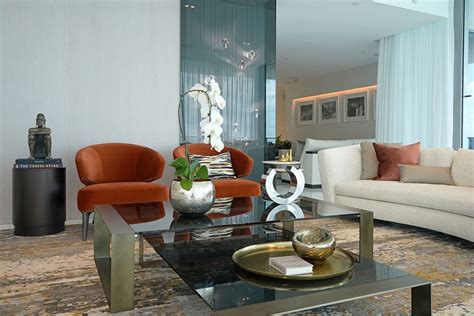 Miami Condo Design A Modern Living Room By Dkor Interiors Living
