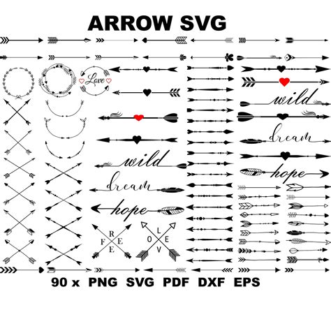 Arrow Svg Files Masterbundles