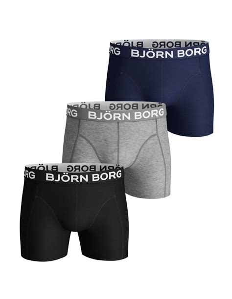 Bestelle die björn borg boxershorts kollektion online bei de bijenkorf. Bjorn Borg Boxershorts 3Pack Shorts SEASONAL Solids Black ...