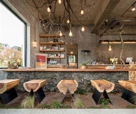 Cafe That Resembles Jeju Island Starsis Rustic Restaurant Interior