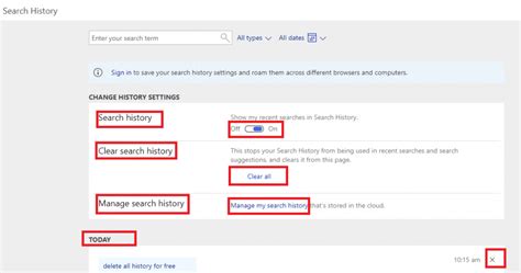 How To Delete Bing Search History Clear Images And Videos In