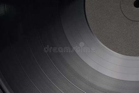 12 Inch Lp Vinyl Record With Blank Black Label Stock Image Image Of