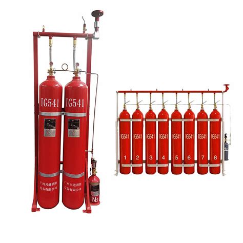 30MPa Ig541 Inergen Automatic Fire Suppression System For Communication
