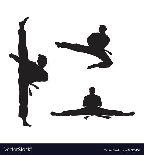Taekwondo Icon Design Royalty Free Vector Image