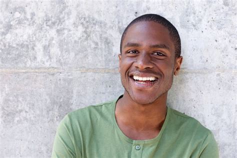 Handsome Young African American Man Smiling Stock Image Image Of