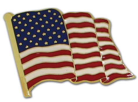 Stock American Flag Pins