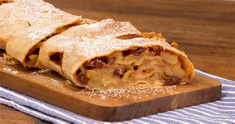 Apfelstrudel Traditional Sweet Pastry From Vienna Austria