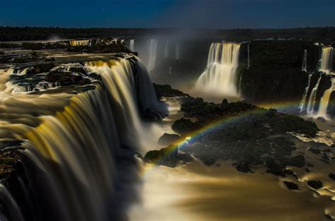 Iguazu Falls At Night