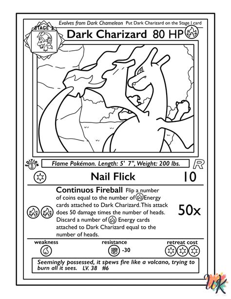 20 Pokemon Card Coloring Pages For Kids Coloringpageswk