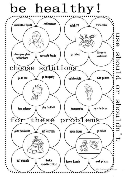 Free Printable Health Worksheets For Elementary Students
