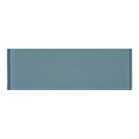 Msi Harbor 3 In X 9 In X 8mm Glossy Glass Gray Subway Tile 0125 Sq