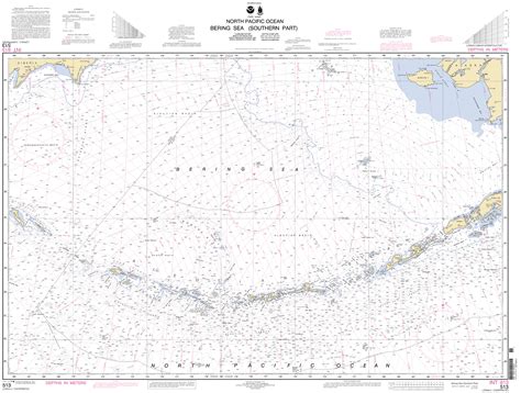 Bering Sea Southern Part Nautical Chart ΝΟΑΑ Charts Maps