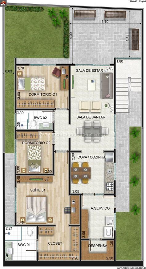 Plantas de Casas 100 projetos para você se inspirar