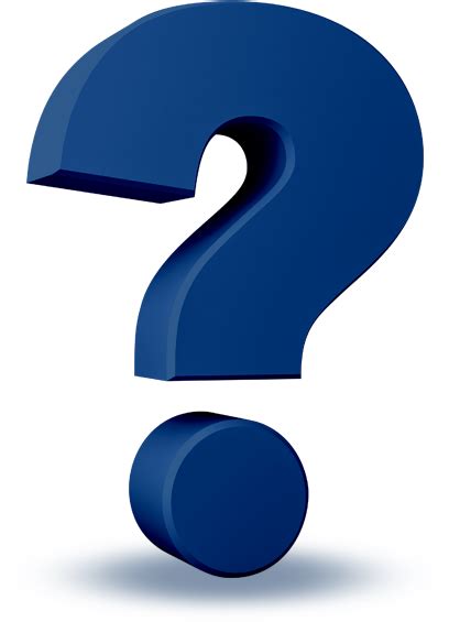 3d Blue Questionmark Featuredcontent Question Mark Icon 3d Png Free