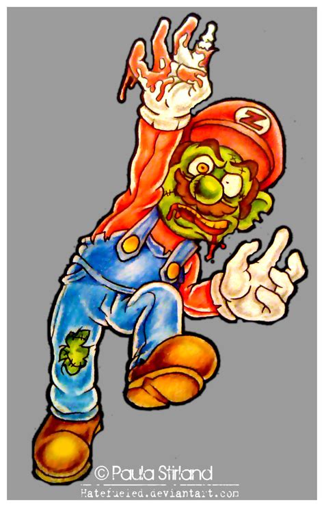 Zombie Mario By Hatefueled On Deviantart
