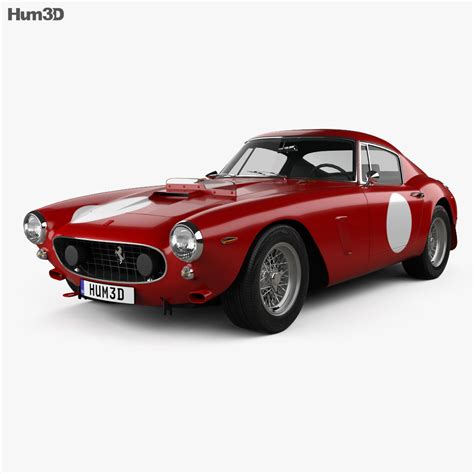 Modelo de automóvil (es) ferrari 250 gt (de); Ferrari 250 GT SWB Berlinetta Competizione 1960 3D model - Vehicles on Hum3D