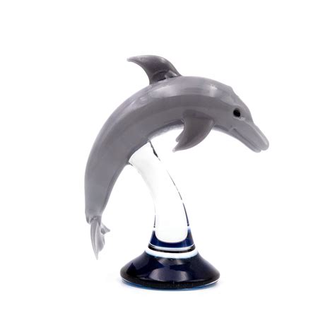 Mini Dolphin Sculpture Seattle Glassblowing Studio