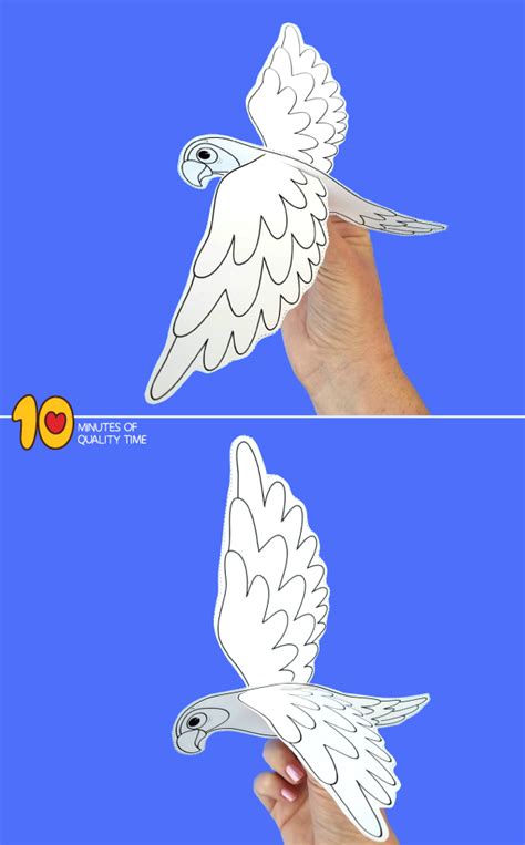 Flying Parrot Craft – 10 Minutes of Quality Time