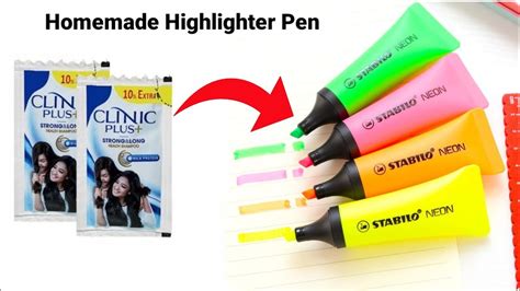 How To Make Highlighter Pen At Homediy Highlighter Penhomemade