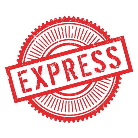 Express Stamp Rubber Grunge Stock Illustration Illustration Of