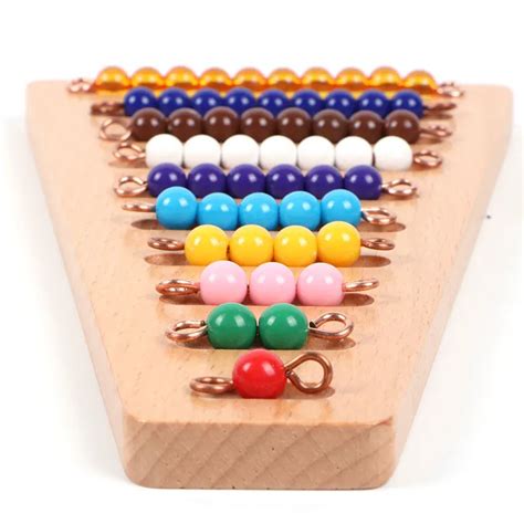 Montessori Bead Material Wooden Montessori Materials Math Counting