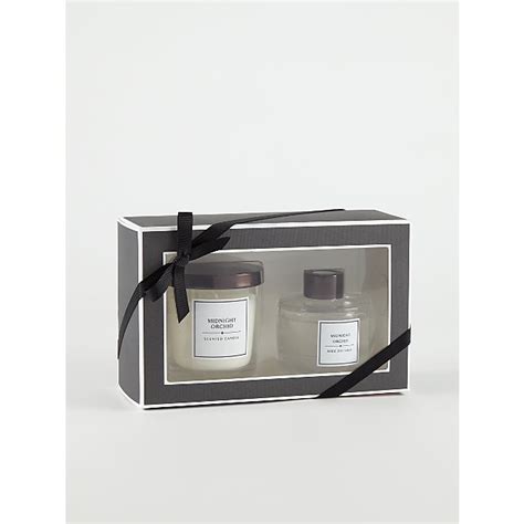 Midnight Orchid Candle And Reed Diffuser T Set Home George At Asda