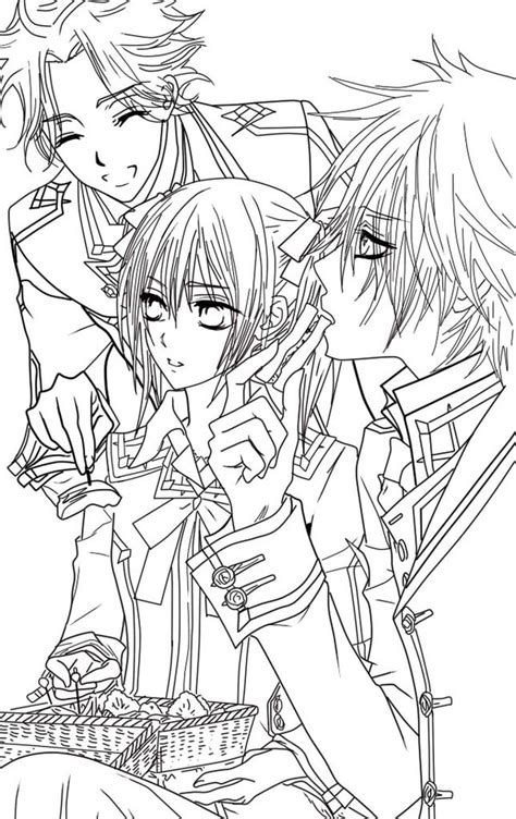 Vampire Knight Coloring Page Coloring Home