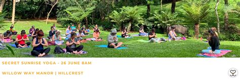 Book Tickets For Secret Sunrise Kzn Yoga Willow Way