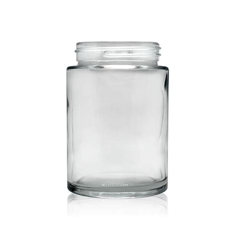 120g 53 400 Clear Thick Wall Glass Jars 80 Jars Per Case Wholesale