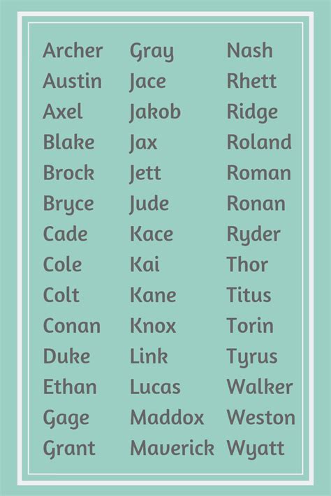 Strong Cool Baby Boy Names Dadtypical
