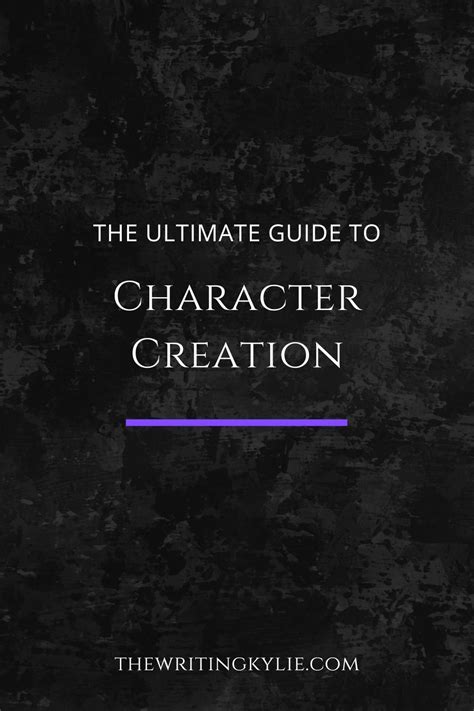 The Ultimate Guide To Character Creation — The Writing Kylie