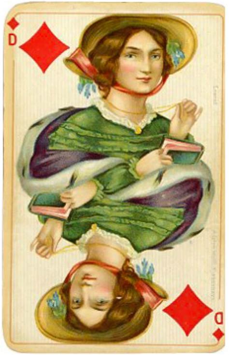 Playingcardstop1000 Whist Queen Of Diamonds Cards Playing Fair