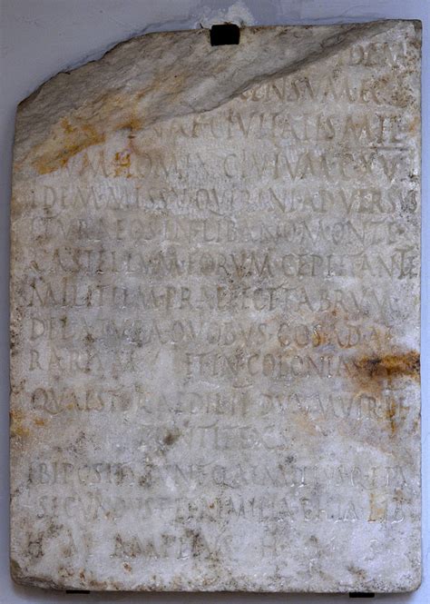 Funerary inscription of Quintus Aemilius Secundus. Venice ...